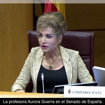 Aurora Guerra en el Senado de España